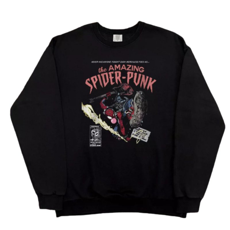 画像3: Spider-Man Vintage-Style Sweatshirt ユニセックス男女兼用 スパイダーマンヴィンテージスタイルスウェットトレーナー (3)
