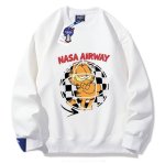 画像3: Unisex NASA x Damiesphere Sphere x Garfield Sweatshirt　ユニセックス 男女兼用NASA×ダミエスフィア球体×ガーフィールドスウェットガーフィールドプリント フーディーパーカースウェット (3)