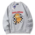 画像4: Unisex NASA x Damiesphere Sphere x Garfield Sweatshirt　ユニセックス 男女兼用NASA×ダミエスフィア球体×ガーフィールドスウェットガーフィールドプリント フーディーパーカースウェット (4)