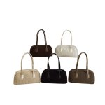 画像1: Horizontal faux-fur tote/shoulder/underarm bag　横長ファートートショルダーアンダーアームバッグ (1)