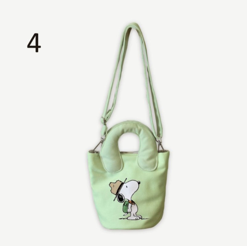画像5: Snoopy & Woodstock Tote/Shoulder/Underarm/Pochette Bag　スヌーピー＆ウッドストックトートショルダーアンダーアームポシェットバッグ (5)