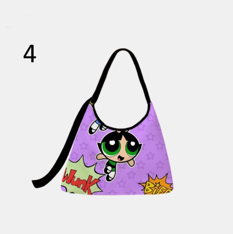画像5: Puff-Style Powerpuff Girls Tote/Shoulder/Underarm Bag　パフパワフルガールズトートショルダーアンダーアームバッグ (5)