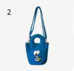 画像3: Snoopy & Woodstock Tote/Shoulder/Underarm/Pochette Bag　スヌーピー＆ウッドストックトートショルダーアンダーアームポシェットバッグ (3)