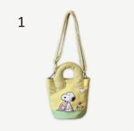 画像2: Snoopy & Woodstock Tote/Shoulder/Underarm/Pochette Bag　スヌーピー＆ウッドストックトートショルダーアンダーアームポシェットバッグ (2)
