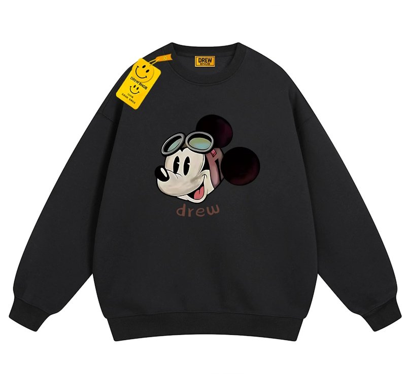 画像1: Goggles Mickey Mouse Print Sweatshirt ユニセックス男女兼用ゴーグルミッキーマウススウェットトレーナー (1)