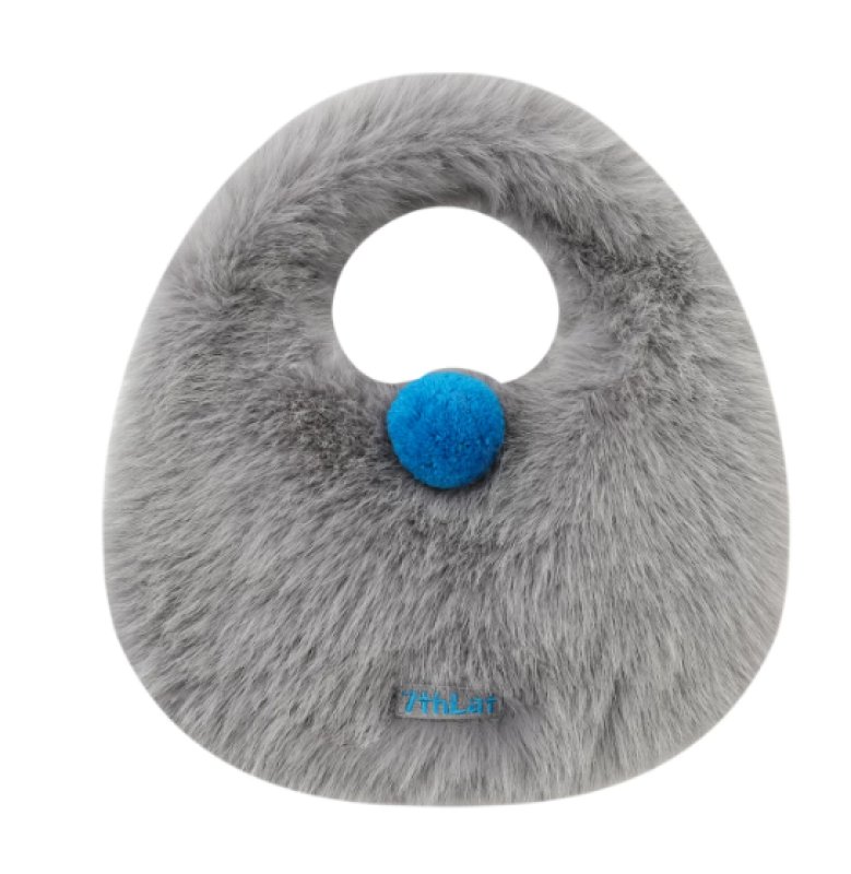 画像2: 7THLAT Round Pom-Pom Fur Handbag　7THLATラウンドポンポンファーハンドバッグ (2)