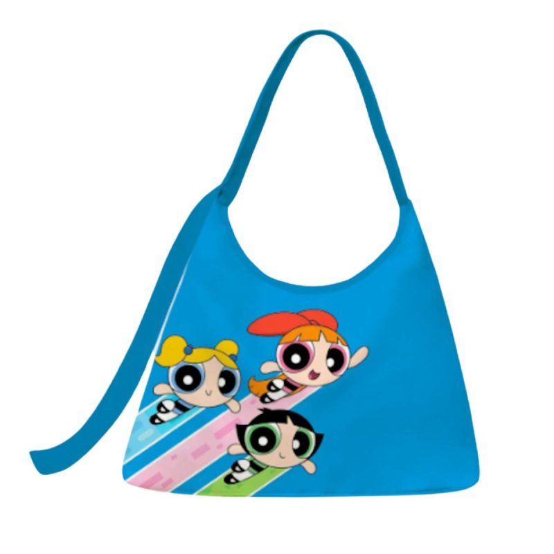 画像1: Puff-Style Powerpuff Girls Tote/Shoulder/Underarm Bag　パフパワフルガールズトートショルダーアンダーアームバッグ (1)