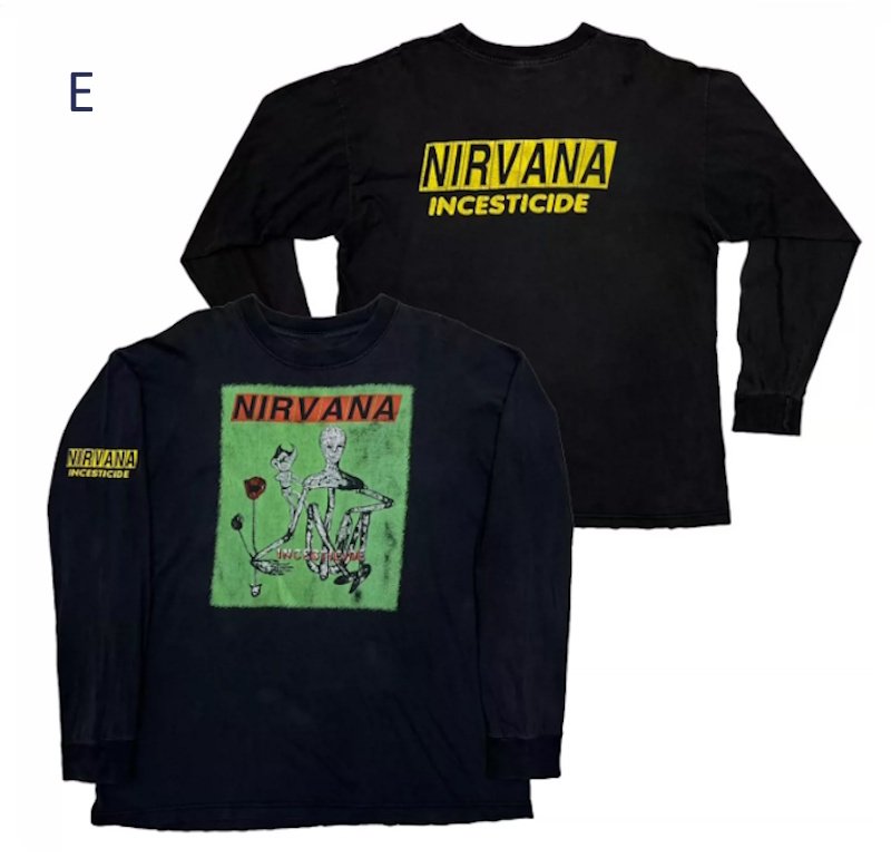 画像1: Unisex Nirvana "Nevermind" Print Long-Sleeve T-Shirt　男女兼用ニルヴァーナネヴァーマインドビンテージスタイル長袖Ｔシャツ (1)