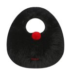 画像1: 7THLAT Round Pom-Pom Fur Handbag　7THLATラウンドポンポンファーハンドバッグ (1)