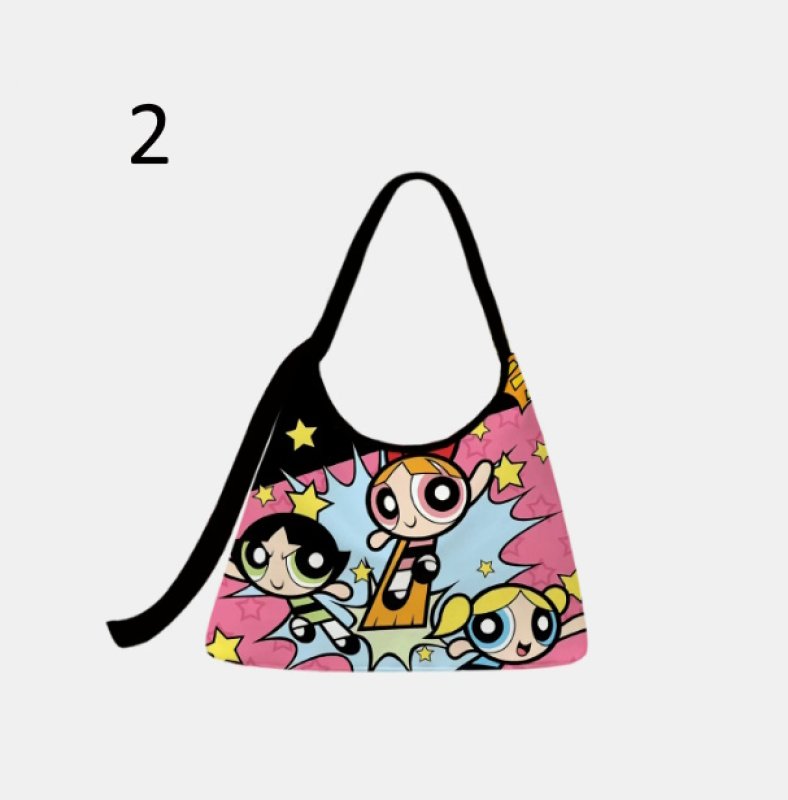 画像3: Puff-Style Powerpuff Girls Tote/Shoulder/Underarm Bag　パフパワフルガールズトートショルダーアンダーアームバッグ (3)