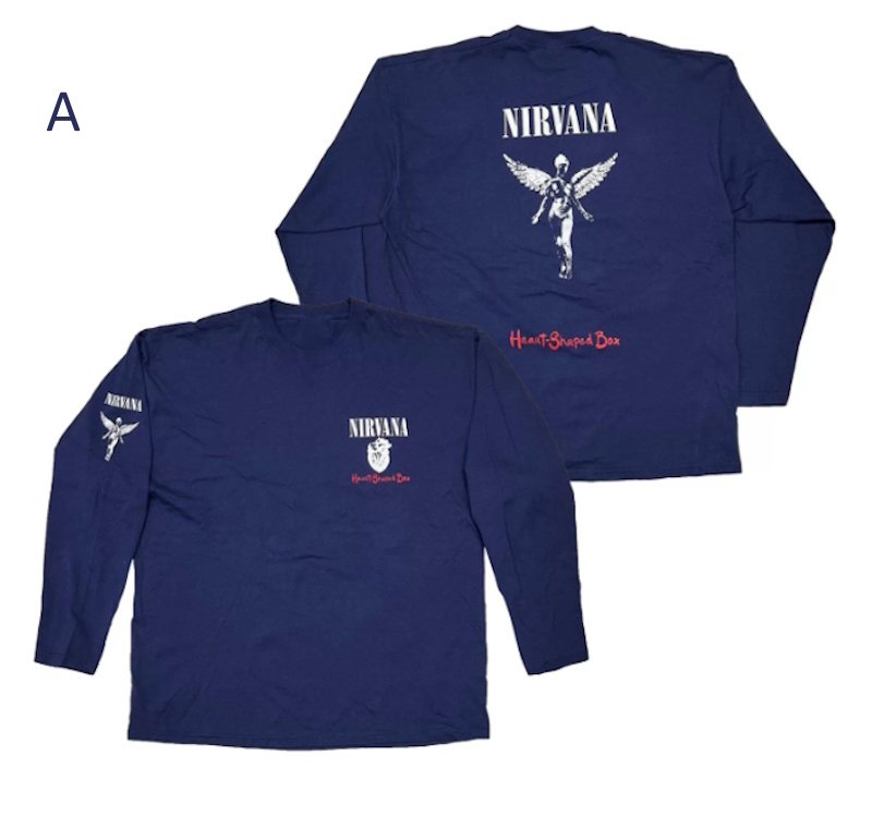 画像2: Unisex Nirvana "Nevermind" Print Long-Sleeve T-Shirt　男女兼用ニルヴァーナネヴァーマインドビンテージスタイル長袖Ｔシャツ (2)