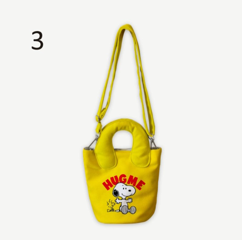 画像4: Snoopy & Woodstock Tote/Shoulder/Underarm/Pochette Bag　スヌーピー＆ウッドストックトートショルダーアンダーアームポシェットバッグ (4)