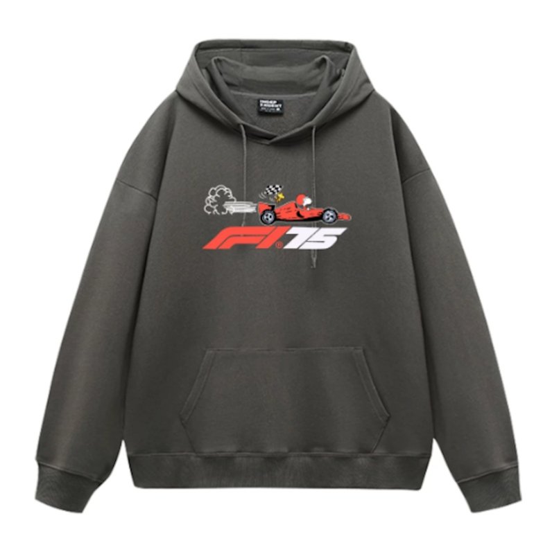 画像2: Unisex Snoopy x F1 Print Hoodie  男女兼用ユニセックススヌーピー×F1フーディパーカースウェット バンド (2)