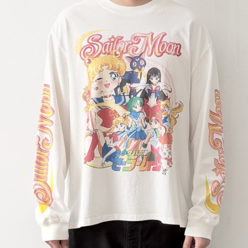 画像2: Sailor Moon Washed Long-Sleeve T-Shirt　ユニセックス 男女兼用セーラームーンウォッシュ長袖Tシャツ (2)