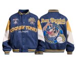 画像1: Looney Tunes Tasmanian Devil embroidery Varsity Jacket　ルーニー・テューンズタスマニアデビル刺繍 スタジアムジャケットスタジャン (1)