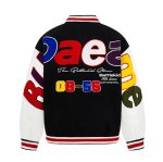 画像7: Letter-Embroidered Color-Block Stadium Jacket Baseball Jacket ユニセックス男女兼用レター刺繍カラーブロックスタジアムジャンパー スタジャン (7)