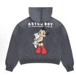 画像1: Unisex Astro Boy & Dog Print Hoodie  男女兼用ユニセックスアストロボーイ＆ドッグフーディパーカースウェット バンド (1)