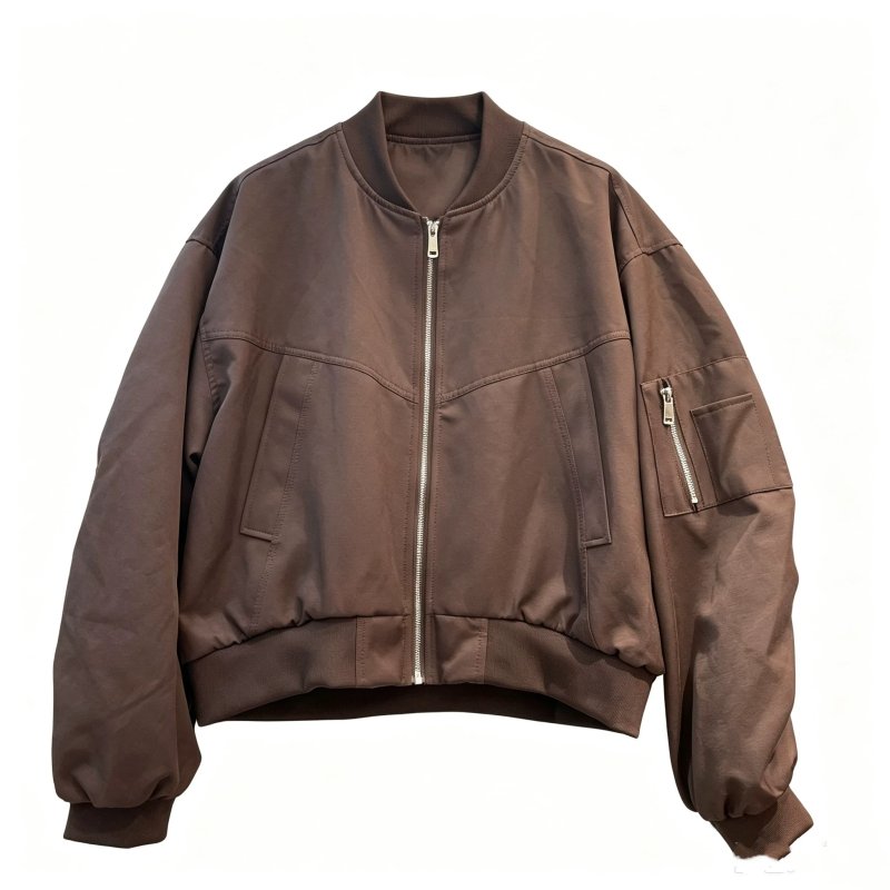 画像7: women's tspeanu Scarf-Wearing Bear Embroidery MA-1 Jacket Varsity Jacket ベア刺繍MA-1 ジャケット スタジャン (7)