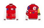 画像2: Letter-Embroidered Color-Block Stadium Jacket Baseball Jacket ユニセックス男女兼用レター刺繍カラーブロックスタジアムジャンパー スタジャン (2)