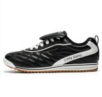 画像1: Unisex Quilted leather lace-up sneakers　ユニセックス 男女兼用 レザーキルティングレースアップゴルフシューズスタイルスニーカー (1)