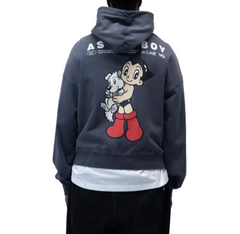 画像3: Unisex Astro Boy & Dog Print Hoodie  男女兼用ユニセックスアストロボーイ＆ドッグフーディパーカースウェット バンド (3)