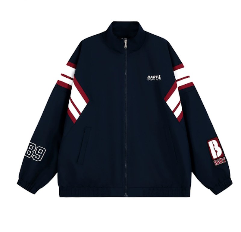 画像2: MAISONFOX & The Simpsons Collaboration Zip-Up Jacket Baseball Jacket ユニセックス男女兼用MAISONFOX & ザ・シンプソンズ コラボジップアップジャケットスタジアムジャンパー スタジャン (2)