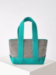 画像7: Rhinestone canvas diamond Tote Bag  ラインストーン キャンバスミニトートバッグ  (7)