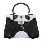 画像1: Smile & Panda Tote Bag スマイル パンダ ショルダーストラップ付 トートバッグ (1)