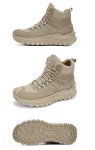 画像4: Unisex Combat-style Desert Outdoor Lace-Up Boot Sneakers　ユニセックス 男女兼用 コンバットデザートアウトドアレースアップブーツスニーカー (4)