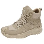画像1: Unisex Combat-style Desert Outdoor Lace-Up Boot Sneakers　ユニセックス 男女兼用 コンバットデザートアウトドアレースアップブーツスニーカー (1)