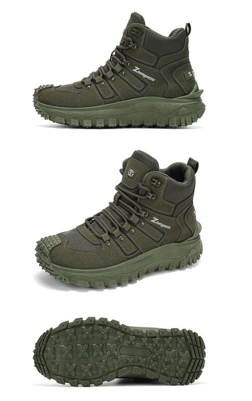 画像5: Unisex Combat-style Desert Outdoor Lace-Up Boot Sneakers　ユニセックス 男女兼用 コンバットデザートアウトドアレースアップブーツスニーカー (5)