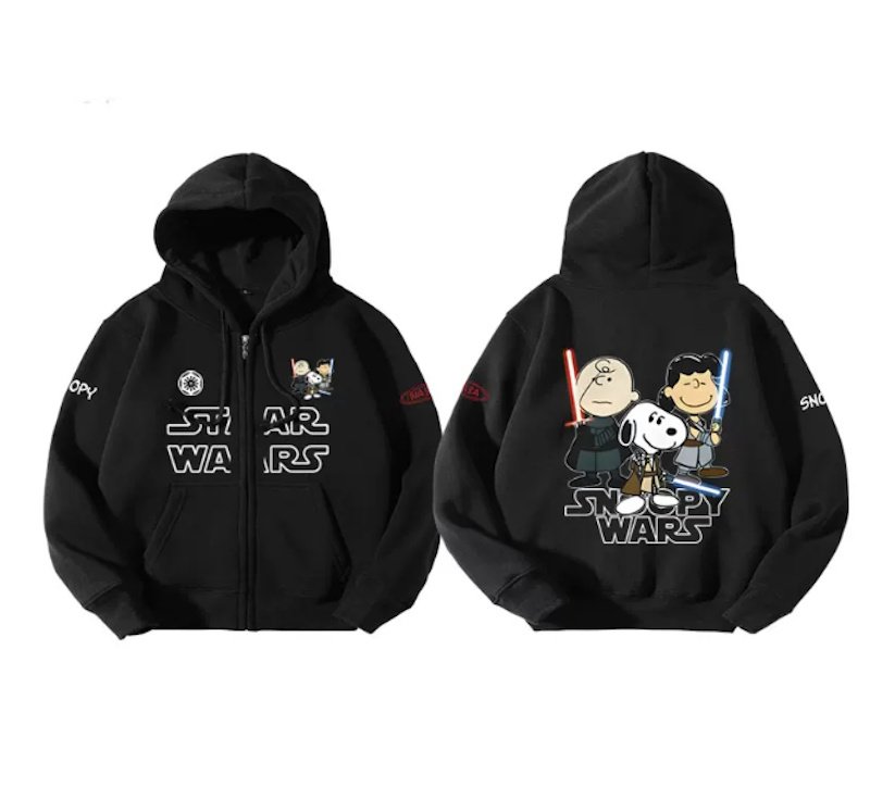 画像3: Unisex Star Wars x Snoopy Hoodie B 男女兼用ユニセックススターウォーズ×スヌーピーフーディパーカースウェット バンドB (3)