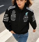 画像4: Mercedes-AMG F1 Team Jacket Jacket ユニセックス男女兼用メルセデスAMG F1チームジャケットジャンパー スタジャン (4)