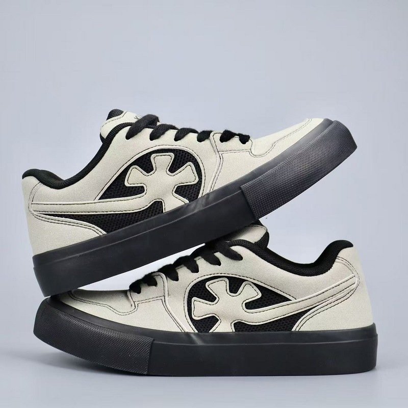 画像6: UnisexLow-top triple-vulcanized trendy sneakers ユニセックス 男女兼用 ローカット トリプルバルカナイズド トレンディレースアップスニーカーシューズ (6)