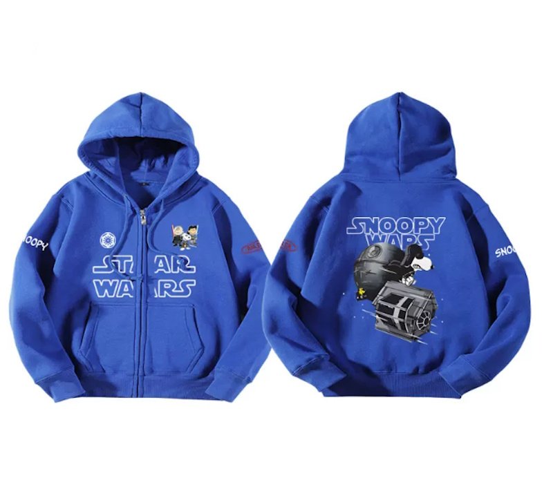 画像3: Unisex Star Wars x Snoopy Hoodie C男女兼用ユニセックススターウォーズ×スヌーピーフーディパーカースウェット バンドC (3)