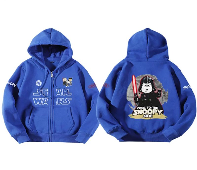 画像3: Unisex Star Wars x Snoopy Hoodie 男女兼用ユニセックススターウォーズ×スヌーピーフーディパーカースウェット バンド (3)