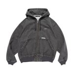 画像2: Denim Zip-Up Hoodie Jacket Denim Jacket ユニセックス男女兼用デニムフーディージップアップジャケット Gジャン (2)