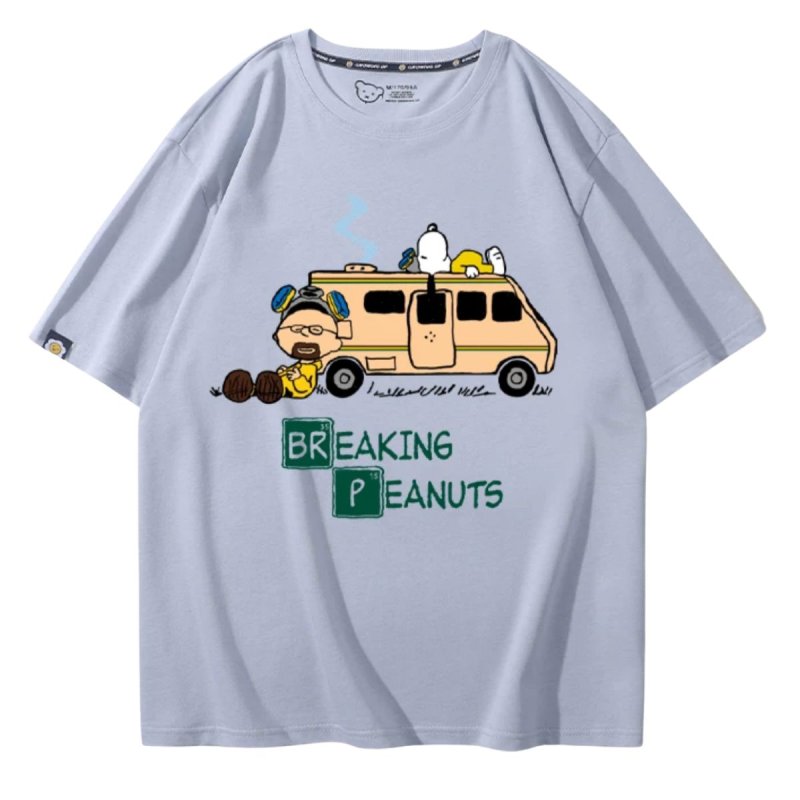 画像13: Unisex BREAKING PEANUTS Snoopy print T-shirt  男女兼用 ユニセックス ブレイキング ピーナッツ スヌーピー プリント半袖Tシャツ (13)