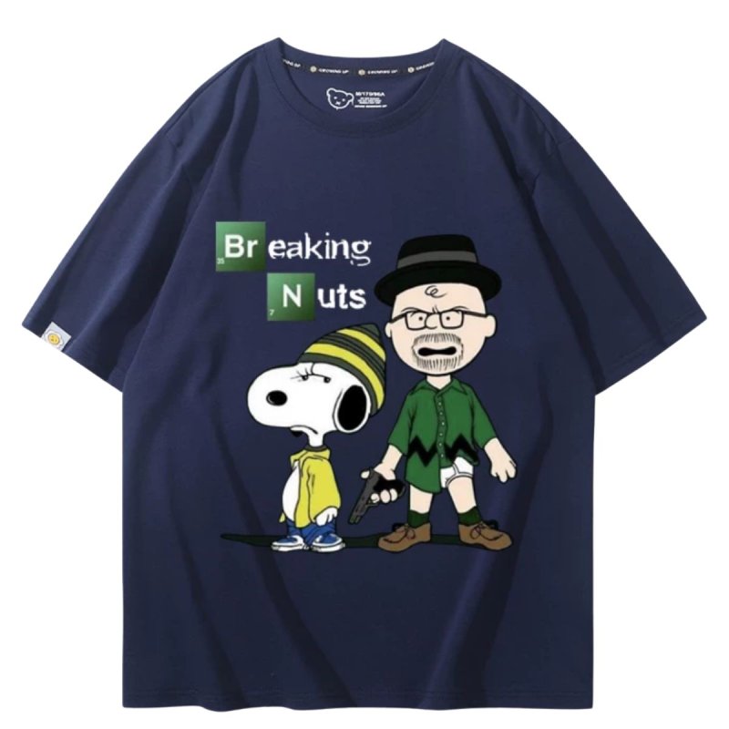 画像18: Unisex BREAKING PEANUTS Snoopy print T-shirt  男女兼用 ユニセックス ブレイキング ピーナッツ スヌーピー プリント半袖Tシャツ (18)