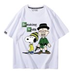 画像2: Unisex BREAKING PEANUTS Snoopy print T-shirt  男女兼用 ユニセックス ブレイキング ピーナッツ スヌーピー プリント半袖Tシャツ (2)