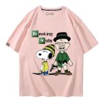 画像6: Unisex BREAKING PEANUTS Snoopy print T-shirt  男女兼用 ユニセックス ブレイキング ピーナッツ スヌーピー プリント半袖Tシャツ (6)