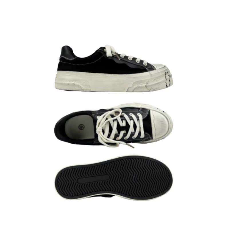 画像3: Unisex Leopard-print platform lace-up sneakers　ユニセックス 男女兼用 レオパード厚底レースアップスニーカーシューズ (3)