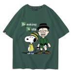 画像4: Unisex BREAKING PEANUTS Snoopy print T-shirt  男女兼用 ユニセックス ブレイキング ピーナッツ スヌーピー プリント半袖Tシャツ (4)