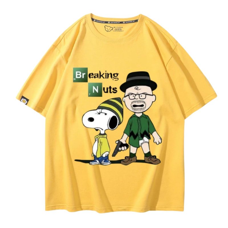 画像16: Unisex BREAKING PEANUTS Snoopy print T-shirt  男女兼用 ユニセックス ブレイキング ピーナッツ スヌーピー プリント半袖Tシャツ (16)