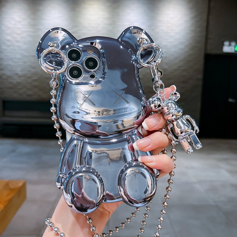 画像7: SALE セール KAWS Bear Style with Charm+Shoulder Chain iPhone Case Fit for 15,15 Pro,15 Pro Max,14,14 Pro,14 Pro Max,13,13 Pro,13 Pro Max,12,12 Pro,12 Pro Max,11 アイフォンケース11-15まで 幅広いラインアップ カウズ　ベア　チャーム　ショルダーチェーン　携帯カバー  (7)