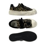 画像4: Unisex Leopard-print platform lace-up sneakers　ユニセックス 男女兼用 レオパード厚底レースアップスニーカーシューズ (4)
