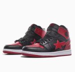 画像10: Unisex AJ1 High-Top Leather Star Lightning Sneakers　ユニセックス 男女兼用AJ1 ハイカットレザースターライトニングスニーカーシューズ (10)