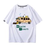 画像1: Unisex BREAKING PEANUTS Snoopy print T-shirt  男女兼用 ユニセックス ブレイキング ピーナッツ スヌーピー プリント半袖Tシャツ (1)