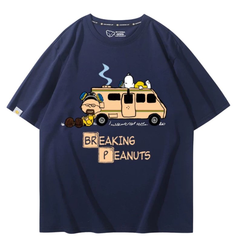 画像17: Unisex BREAKING PEANUTS Snoopy print T-shirt  男女兼用 ユニセックス ブレイキング ピーナッツ スヌーピー プリント半袖Tシャツ (17)