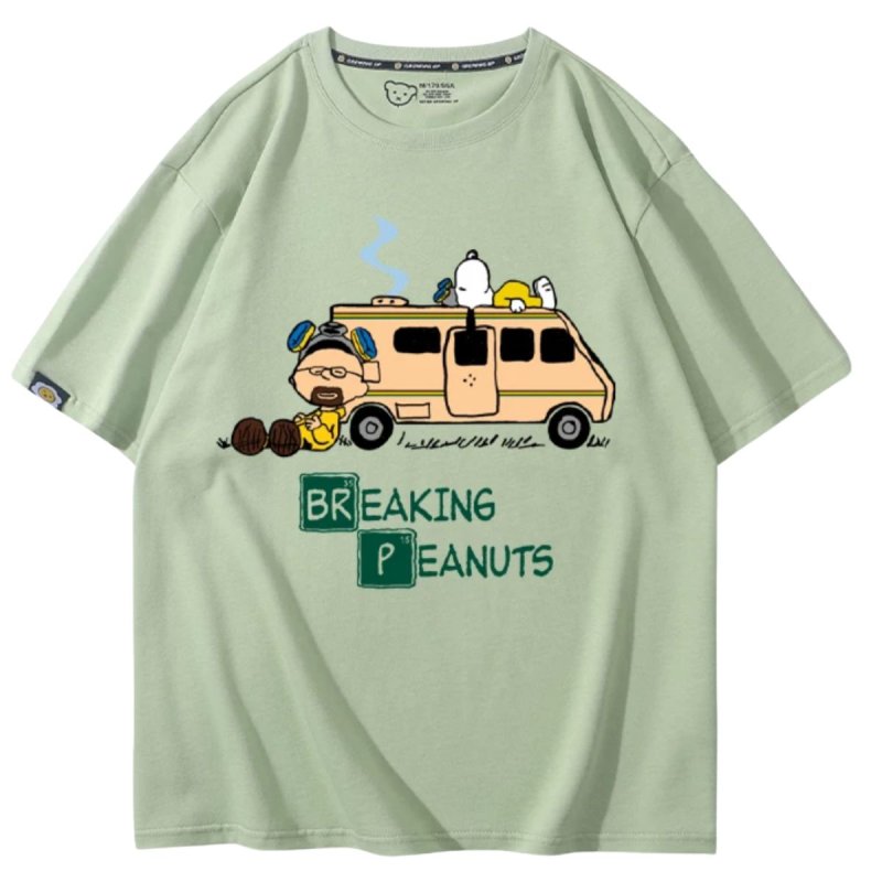 画像11: Unisex BREAKING PEANUTS Snoopy print T-shirt  男女兼用 ユニセックス ブレイキング ピーナッツ スヌーピー プリント半袖Tシャツ (11)